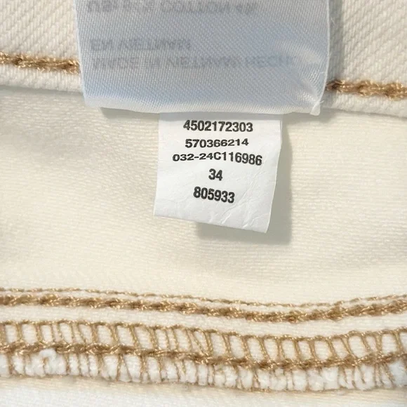 High Rise Wide Leg Cropped Cream Jeans  - Chico's (10/1.5 - Picture 14 of 15